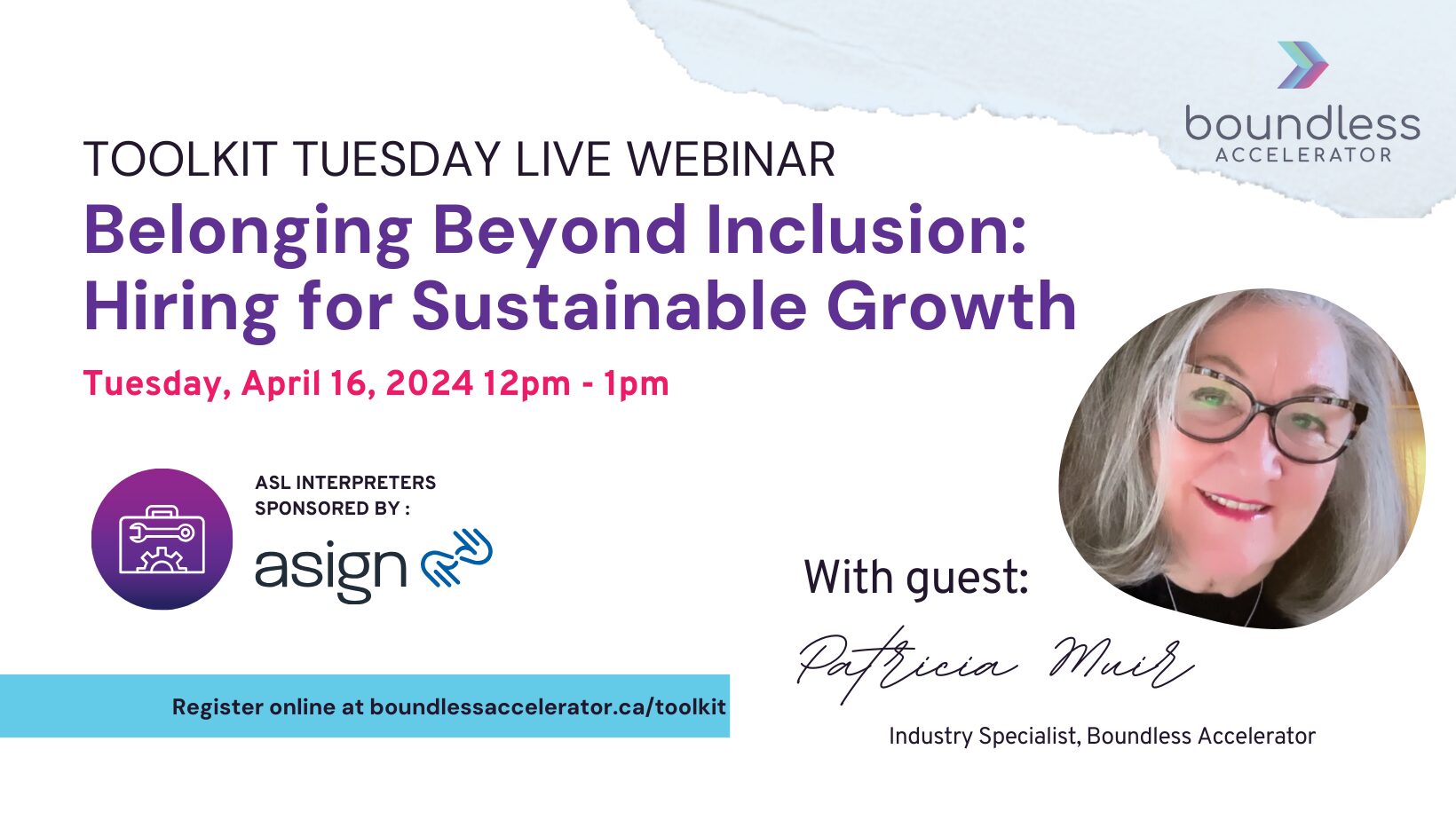 Toolkit Tuesday Live Webinar — Belonging Beyond Inclusion: Hiring for Sustainable Growth