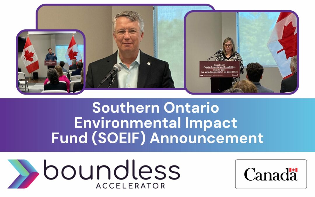 Boundless Accelerator launches the Southern Ontario Environmental Impact Fund